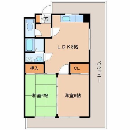 パームコートの物件間取画像